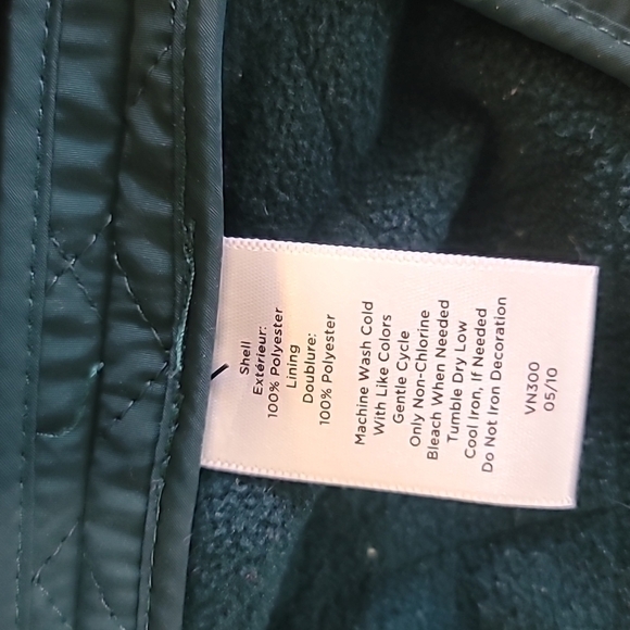 TALBOTS hunter Green quilted Preppy Hunting vest - Picture 7 of 7